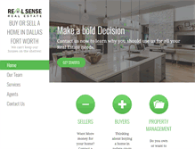 Tablet Screenshot of dfwrealtysense.com